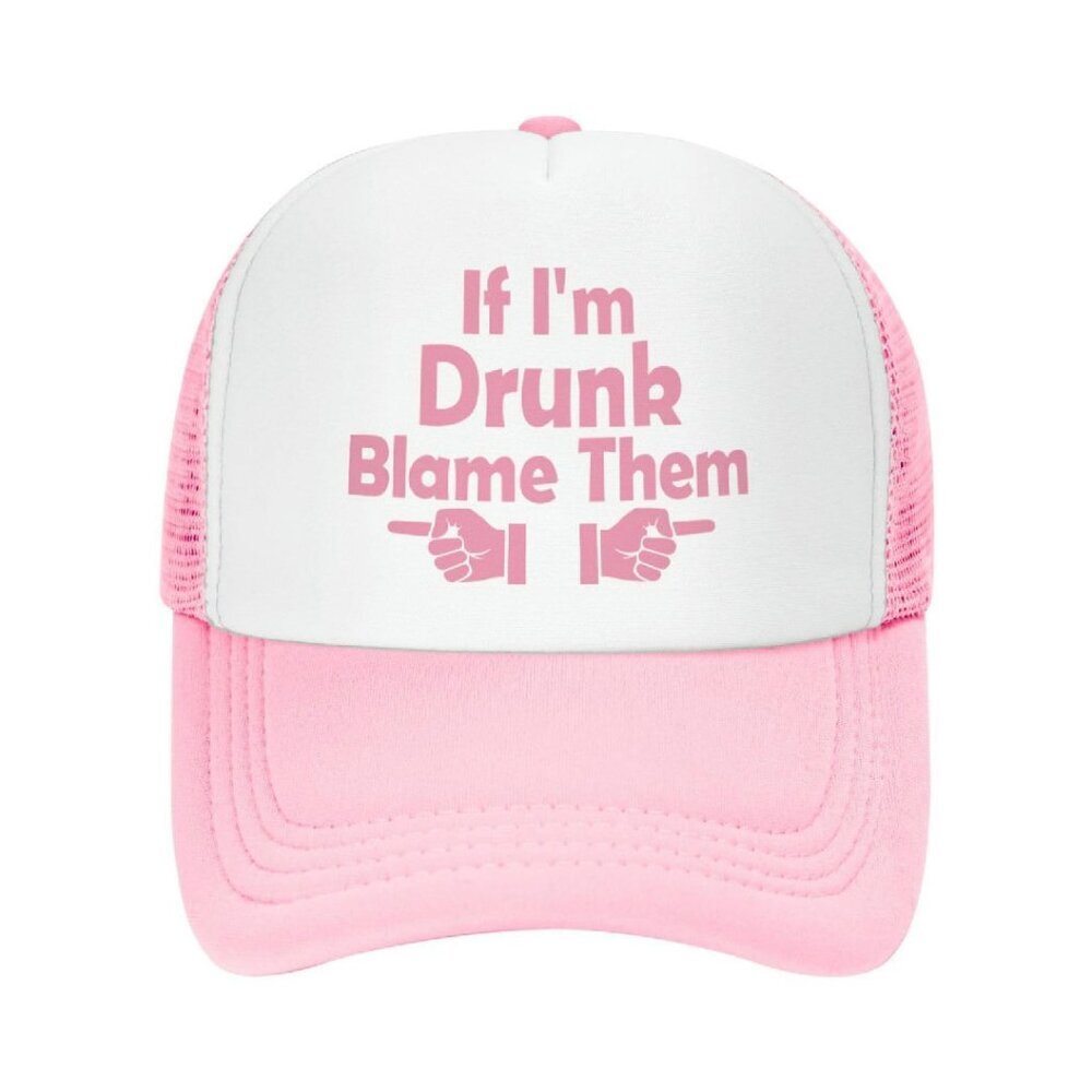 Funny Drinking Trucker Hat Adjustable Snapback One Size Fits All